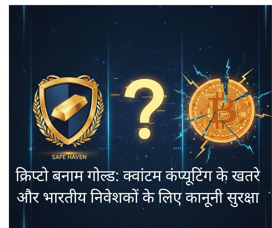 "बिटकॉइन पर क्वांटम कंप्यूटिंग का खतरा और सुरक्षित निवेश के रूप में सोने का महत्व - एडवोकेट विपुल जैन द्वारा कानूनी विश्लेषण।"